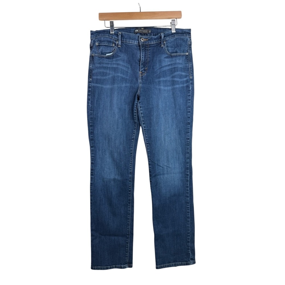Levi's Women's 505 Straight Leg Denim Jeans size 14 Blue 5 Pocket